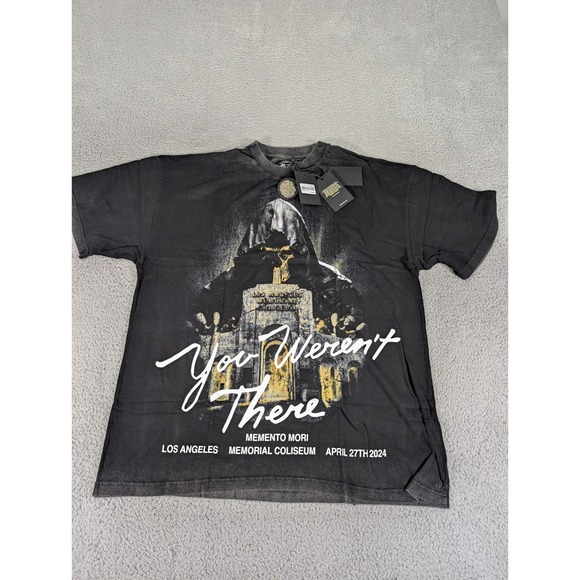 Darc Sport Shirt Mens Large‎ Vtg Black Memento Mori You Weren't There Tour 2024 - Picture 1 of 12